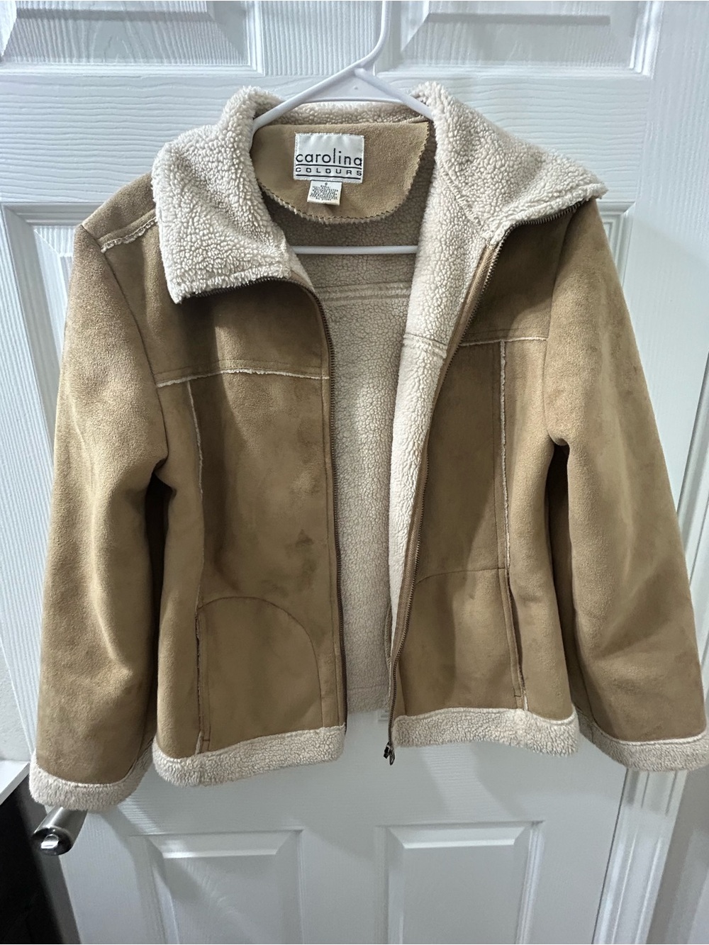 Carolina Colours Tan Faux Shearling Jacket